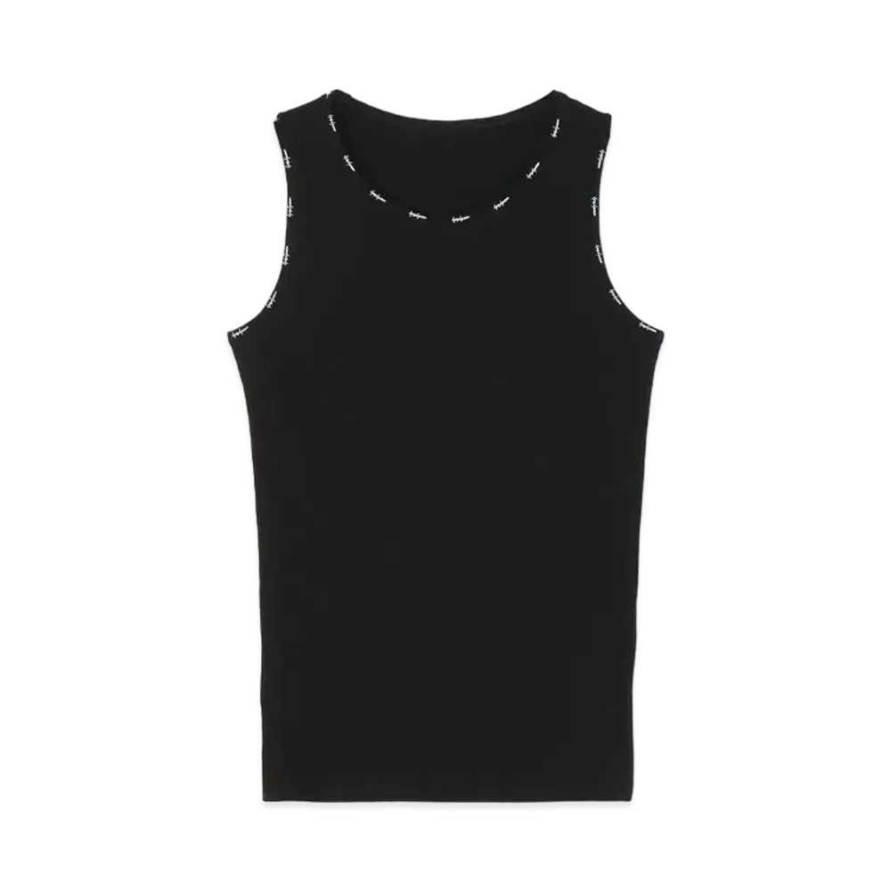 Yohji Yamamoto 30/-ULTIMA PLAIN STITCH BINDER YOHJI PT TANK TOP "Black"