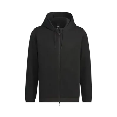 adidas QTR Knit Full Zip Parka "Black"