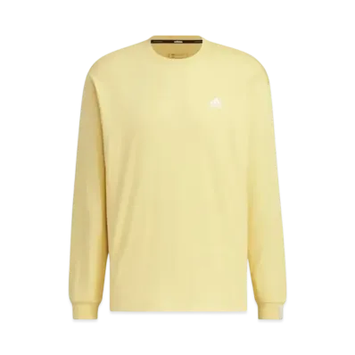 adidas Essentials Plus Loose Fit Small Logo Long Sleeve T-Shirt "Oat"