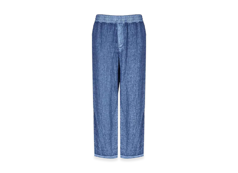 Burberry Denim-Effect Linen Trousers "Light Wash"