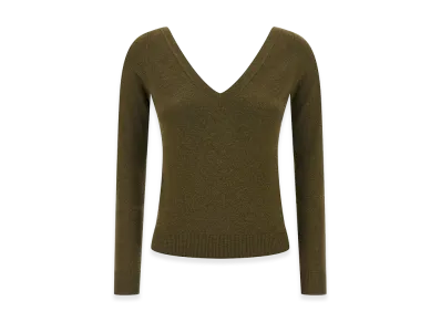 Saint Laurent Women's Cashmere Sweater "Green"