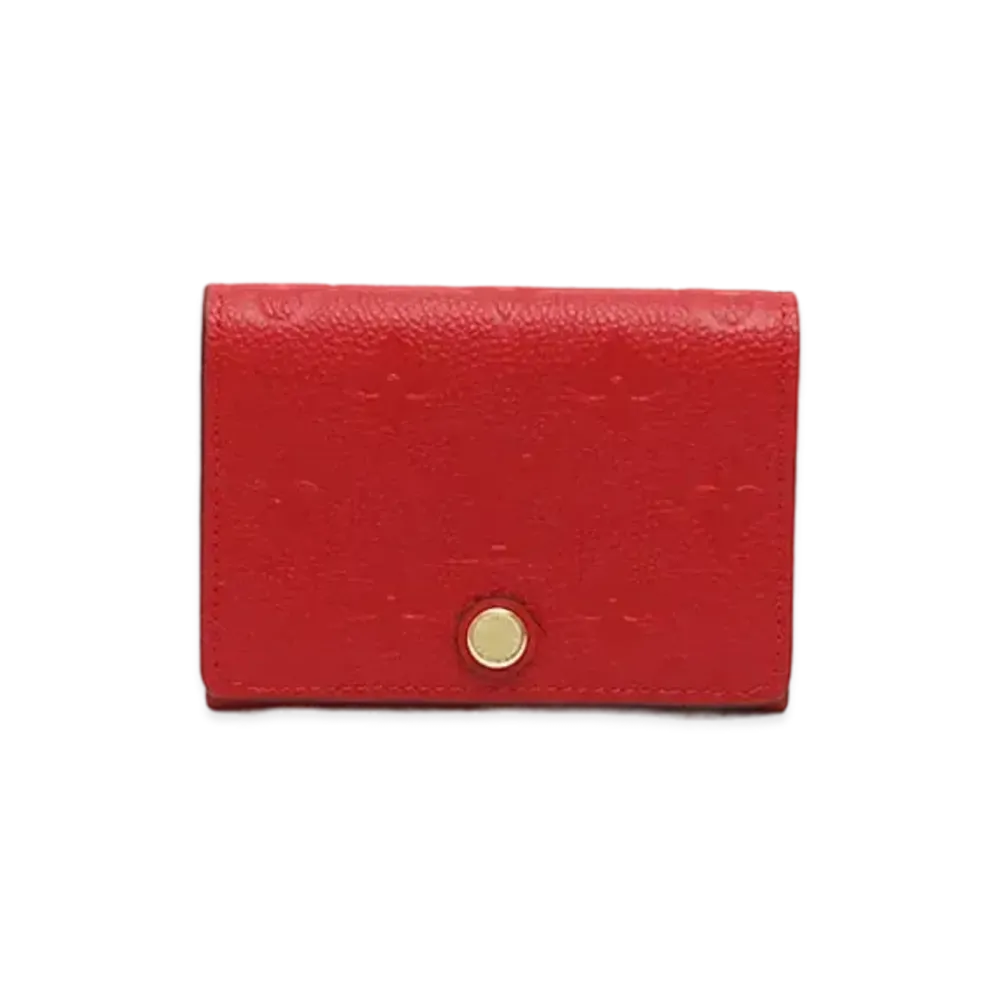 Louis Vuitton Enveloppe Carte de Visite Monogram Empreinte "Cerise"
