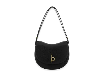 Burberry Women's Leather Medium Rocking Horse Shoulder Bag "Black"
