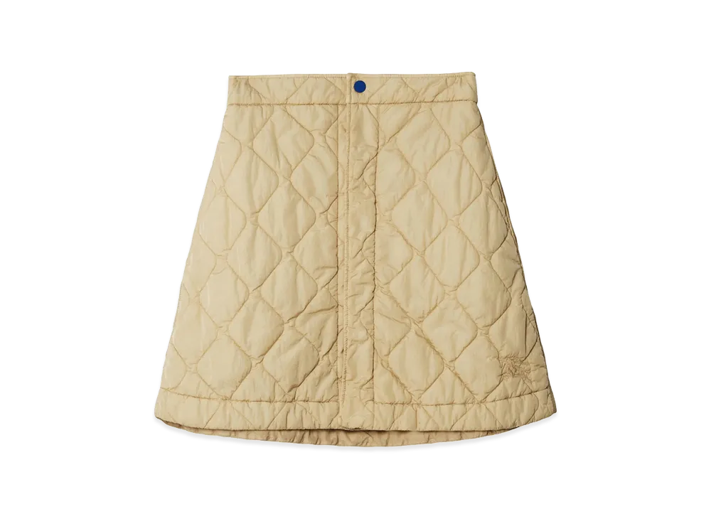 Burberry Women's Quilted Nylon Skirt "Beige"