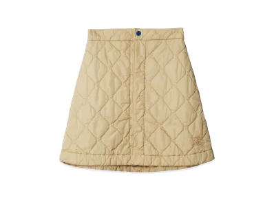 Burberry Women's Quilted Nylon Skirt "Beige"