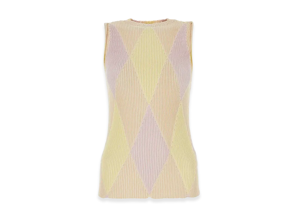 Burberry Women's Embroidered Cotton Blend Top "Multicolor"