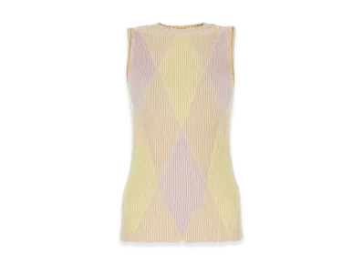 Burberry Women's Embroidered Cotton Blend Top "Multicolor"