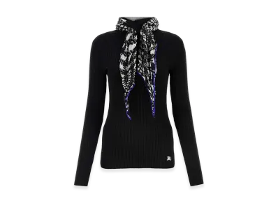 Burberry Women's Viscose Blend Sweater "Black"