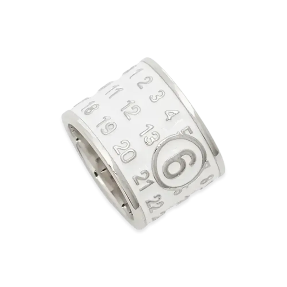 MM6 Maison Margiela Ring Numbering Logo "Silver"
