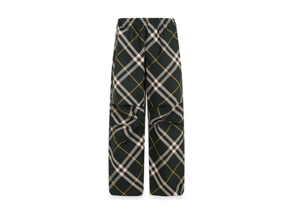 Burberry Check Trousers "Green"