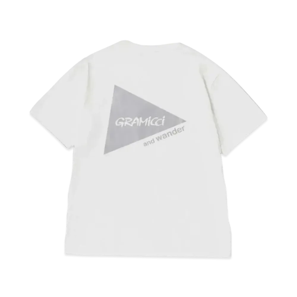 GRAMICCI x and wander Backprint Tee "White"
