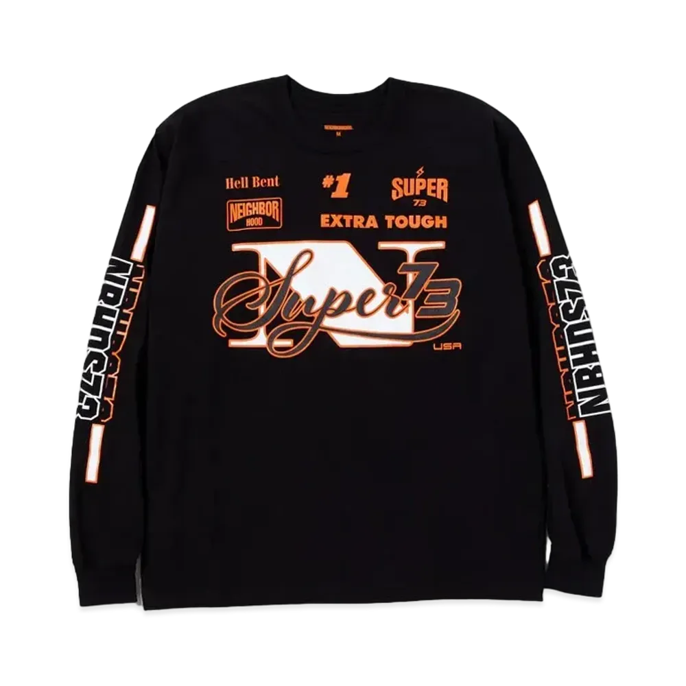 NEIGHBORHOOD x SUPER73 . Tee LS "Black"