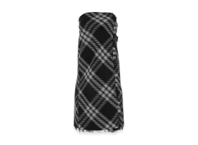 Burberry Women's Embroidered Wool Dress "Black/Gray"