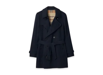 Burberry Short Kensington Heritage Trench Coat "Coal Blue"