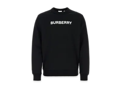 Burberry Stretch Cotton Oversize Sweater "Black"