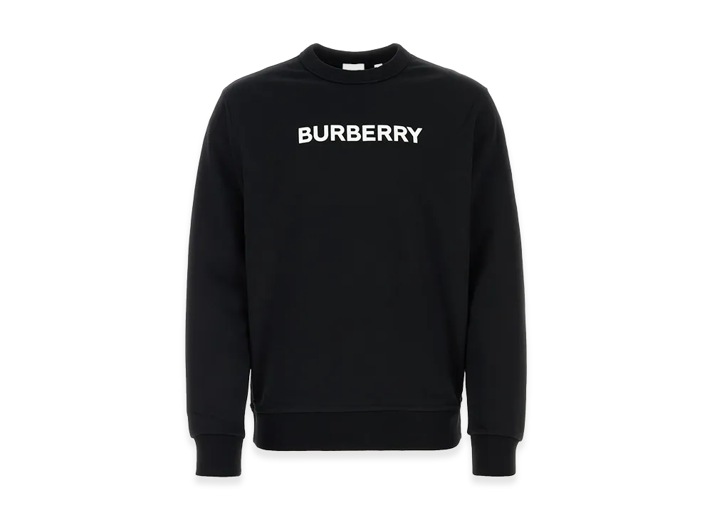 Burberry Stretch Cotton Oversize Sweater "Black"