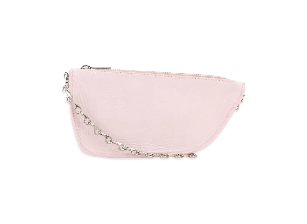 Burberry Women's Leather Micro Shield Shoulder Bag "Pastel Pink"