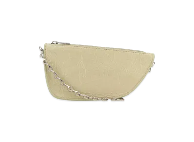 Burberry Women's Leather Micro Shield Crossbody Bag "Pastel Green"