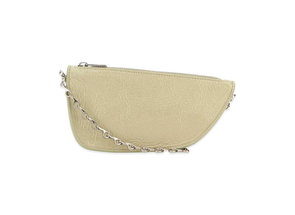 Burberry Women's Pastel Leather Micro Shield Crossbody Bag "Green"