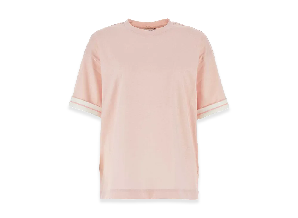 Burberry Women's Cotton Oversize T-Shirt "Pink"