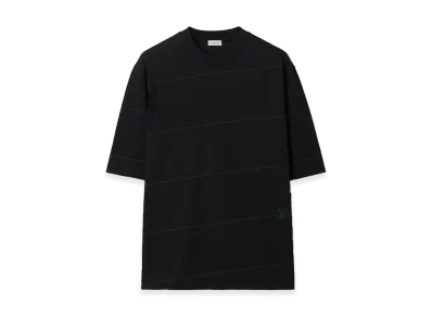 Burberry Striped Cotton T-Shirt "Black"