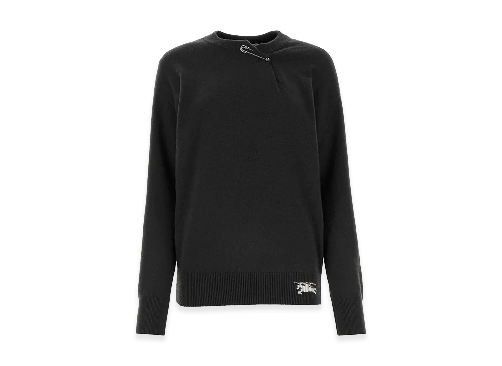 Burberry Women's Cashmere Sweater "Anthracite Gray"