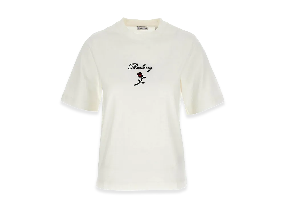 Burberry Women's Stretch Cotton T-Shirt "White"