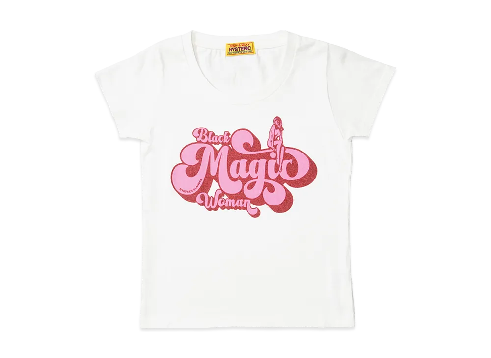 HYSTERIC GLAMOUR Black Magic Woman Chibi T-Shirt "White"