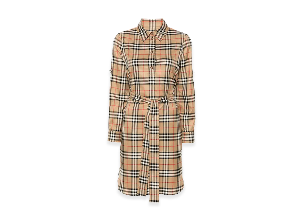 Burberry Women's Embroidered Cotton Dress "Beige"