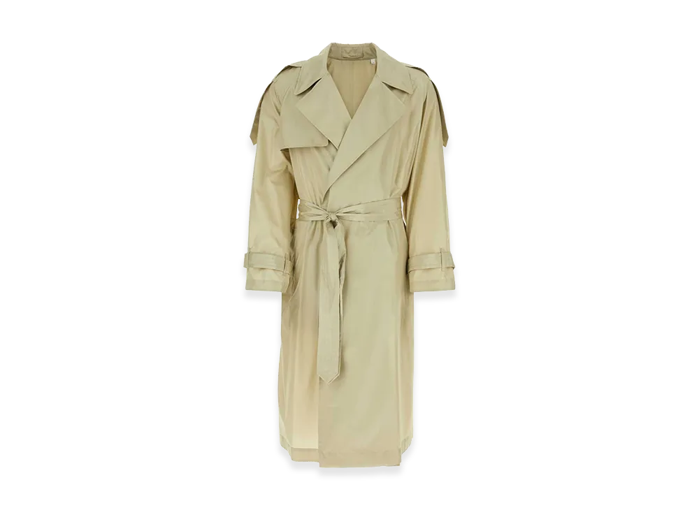Burberry Sand Silk Trench Coat "Beige"