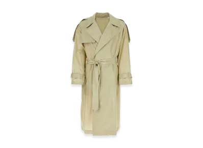 Burberry Sand Silk Trench Coat "Beige"