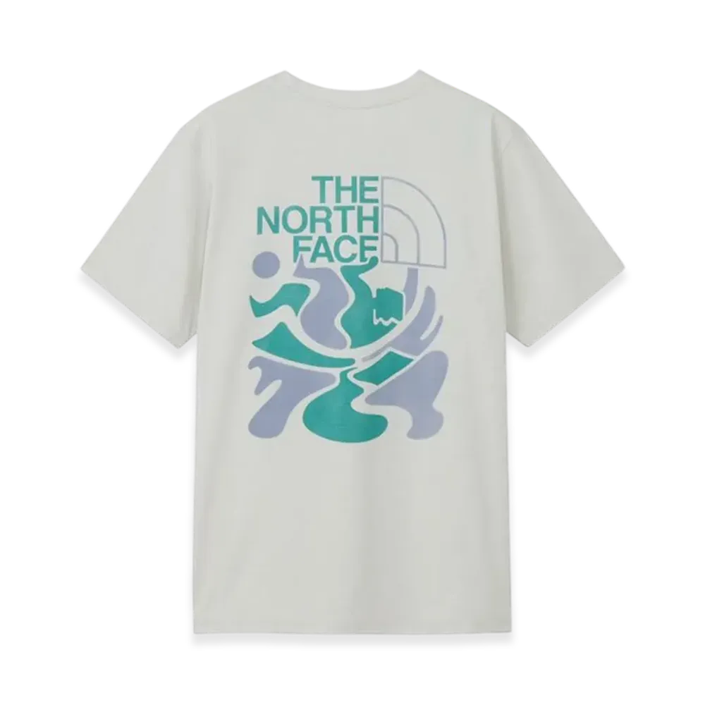 The North Face Short Sleeve ES Climbing Logo Tee "White Mix Gray"
