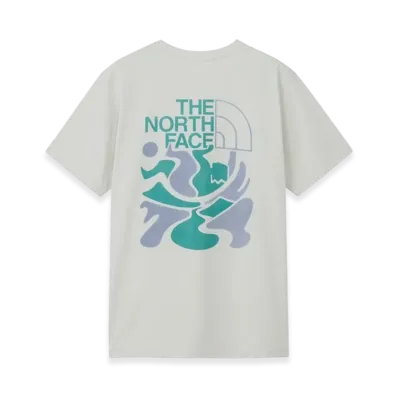 The North Face Short Sleeve ES Climbing Logo Tee "White Mix Gray"
