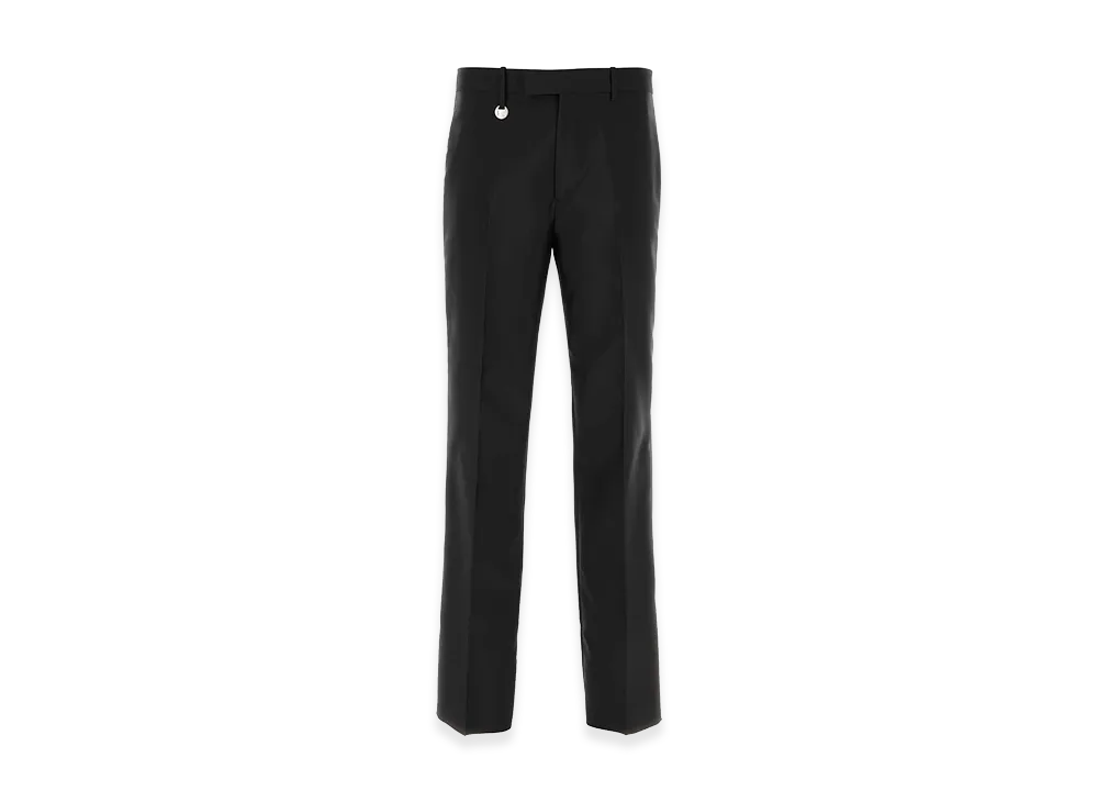 Burberry Wool Blend Wide-Leg Pant "Black"