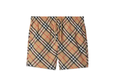 Burberry Check Swim Shorts "Sand"