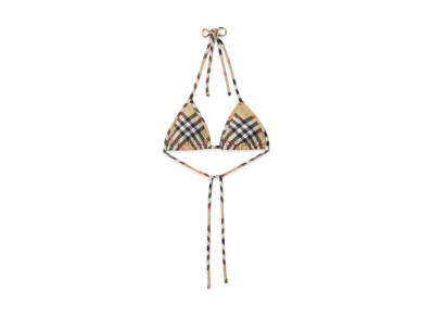Burberry Check Bikini Top "Sand"