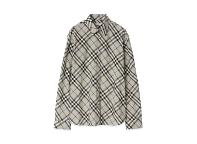 Burberry Check Cotton Shirt "Lichen"