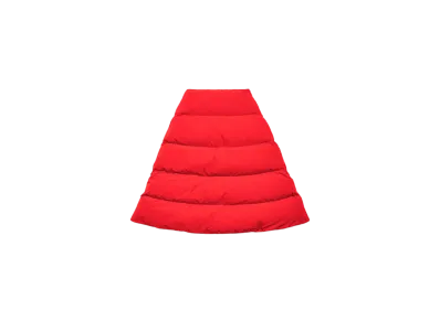 BALENCIAGA Women's Puffer Midi Skirt "Red"