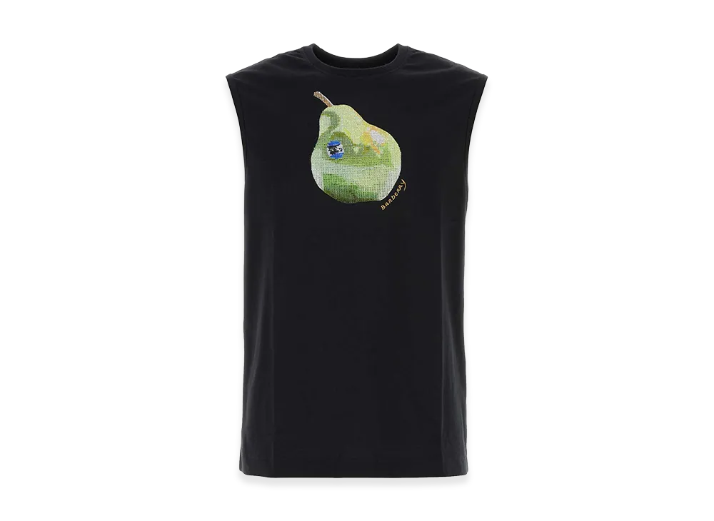 Burberry Stretch Cotton Tank Top "Black"