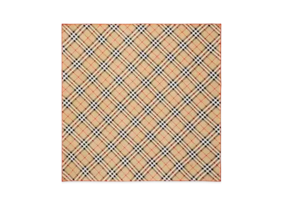 Burberry Check Silk Scarf "Sand"