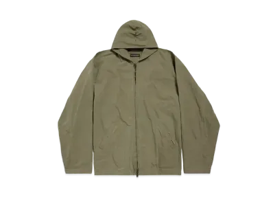BALENCIAGA Hooded Zip-Up Jacket "Green"