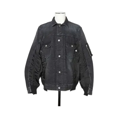 sacai Denim x MA-1 Jacket "Black"
