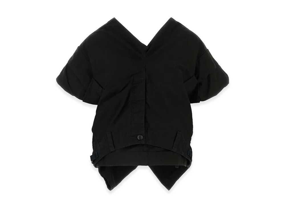 BALENCIAGA Women's Cotton Blend Top "Black"