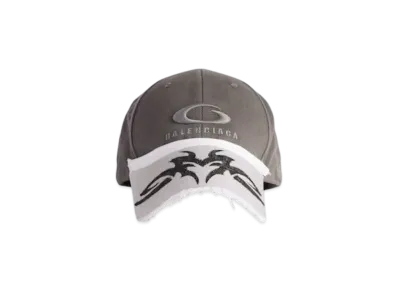 BALENCIAGA Patched Visor Cap "Grey"