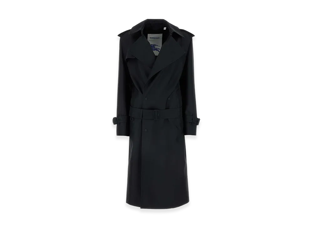 Burberry Women's Silk Blend Trench Coat "Black"