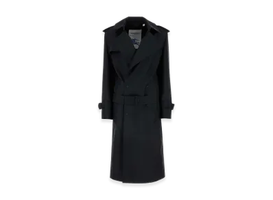 Burberry Women's Silk Blend Trench Coat "Black"