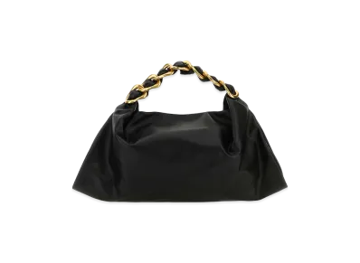 Burberry Women's Leather Medium Swan Handbag "Black"