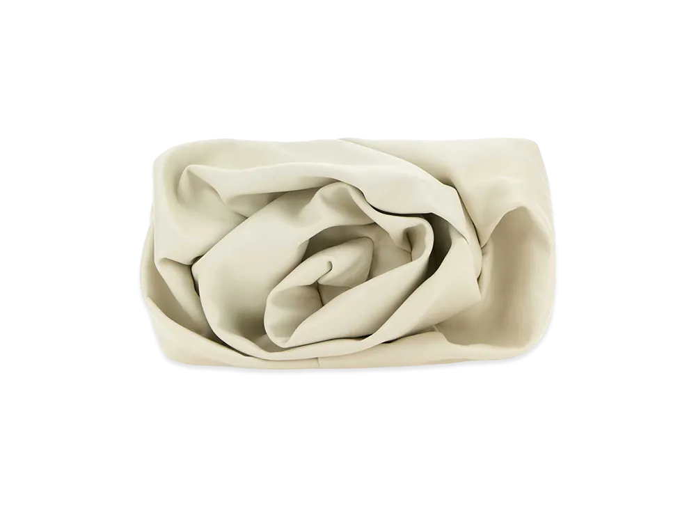 Burberry Women's Nappa Leather Rose Clutch "Ivory"