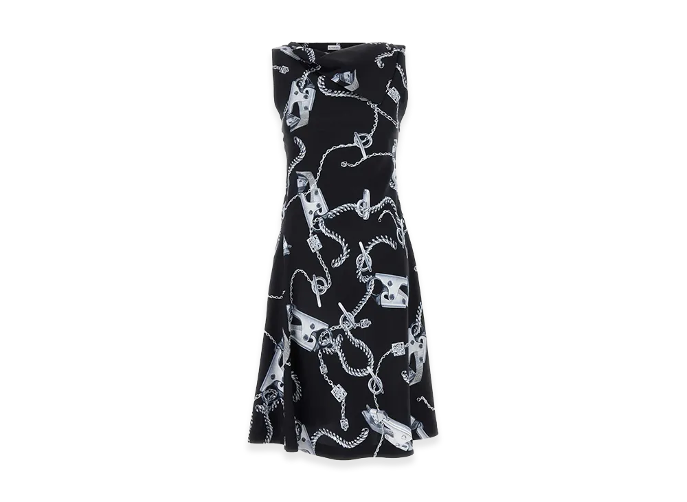 Burberry Women's Printed Viscose Dress "Black"