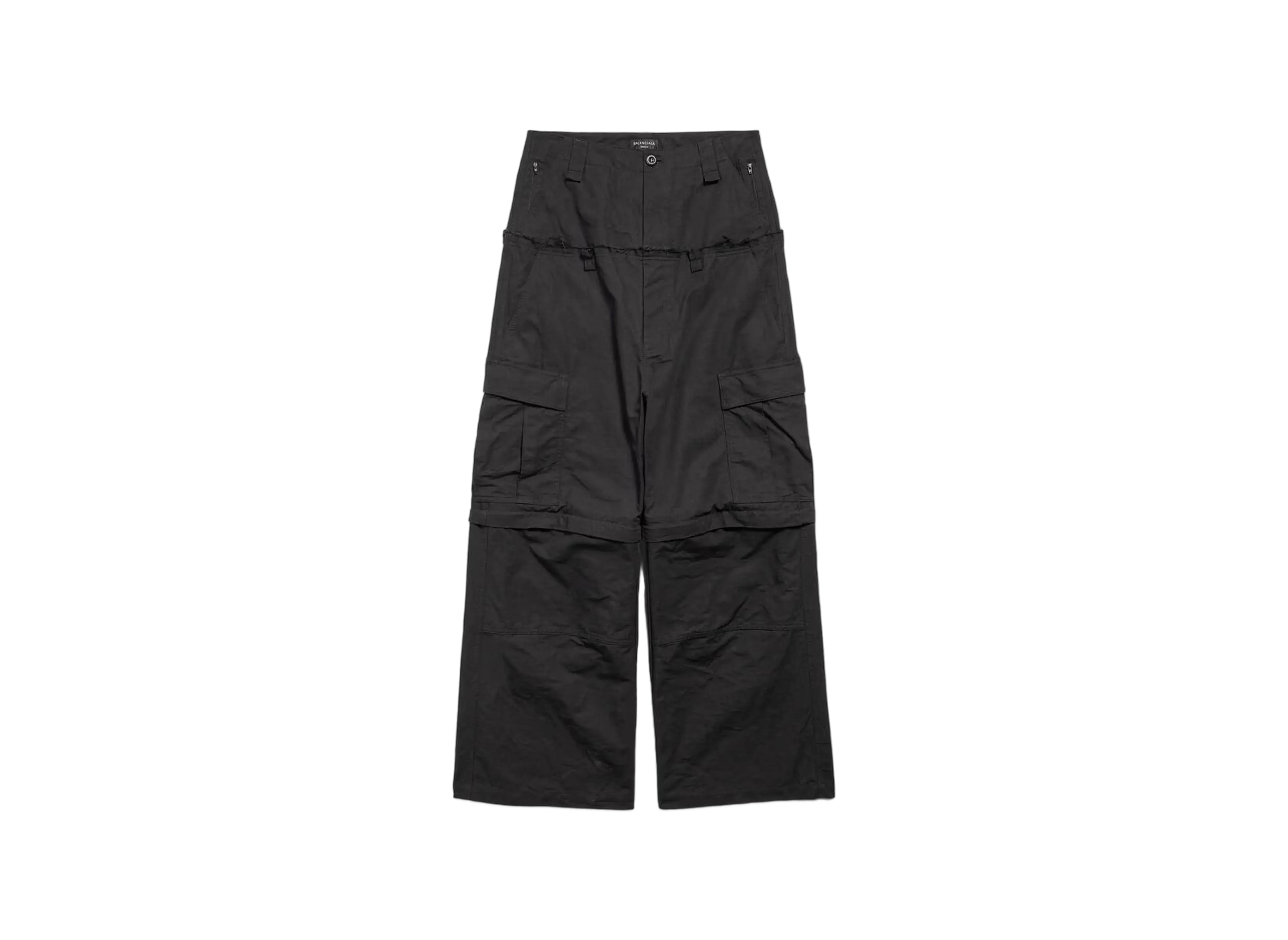 BALENCIAGA Cut-Up Cargo Pants "Black"
